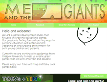 Tablet Screenshot of meandthegiants.com